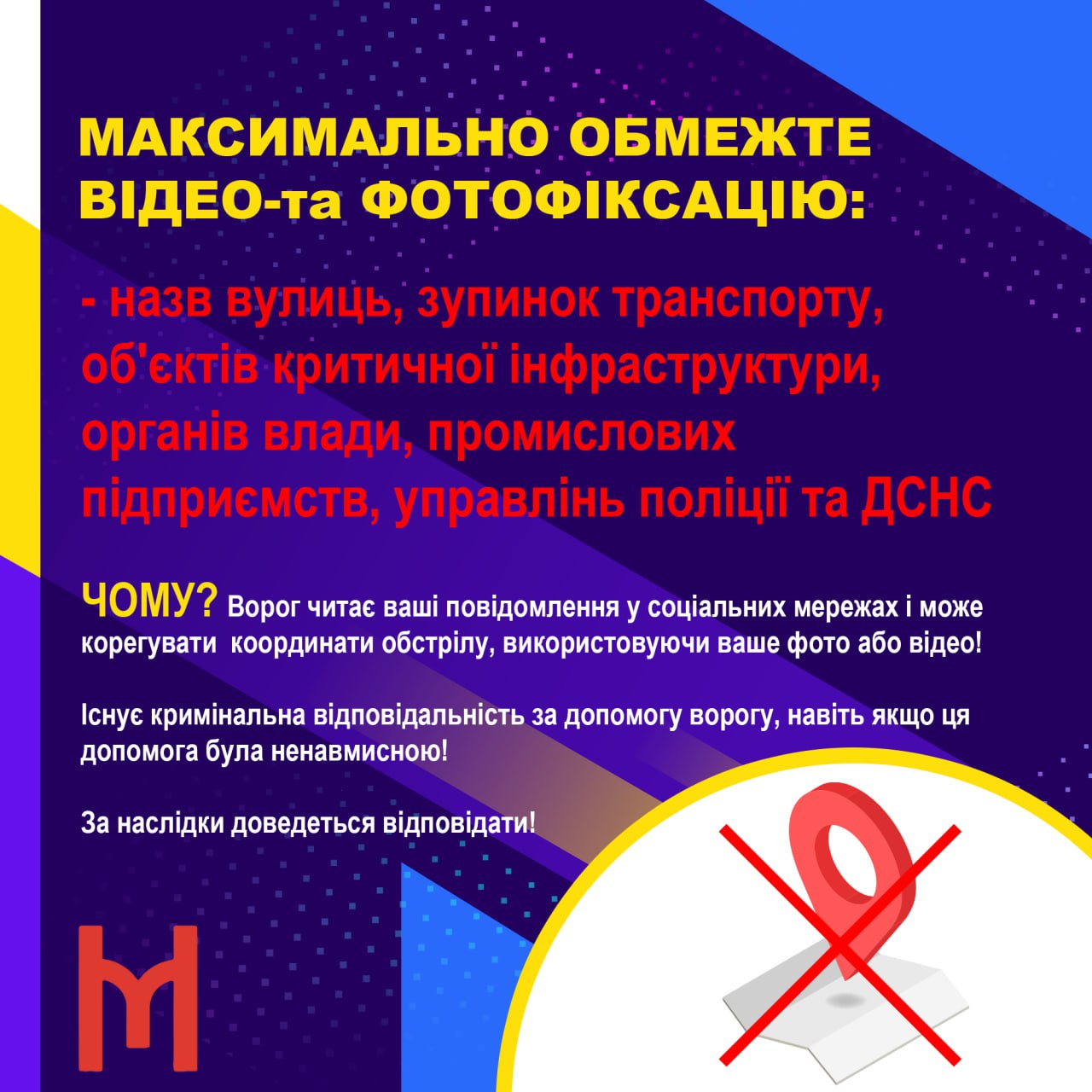 МОЖНА/НЕ МОЖНА Ще раз про фото-та відеозйомку під час воєнного стану