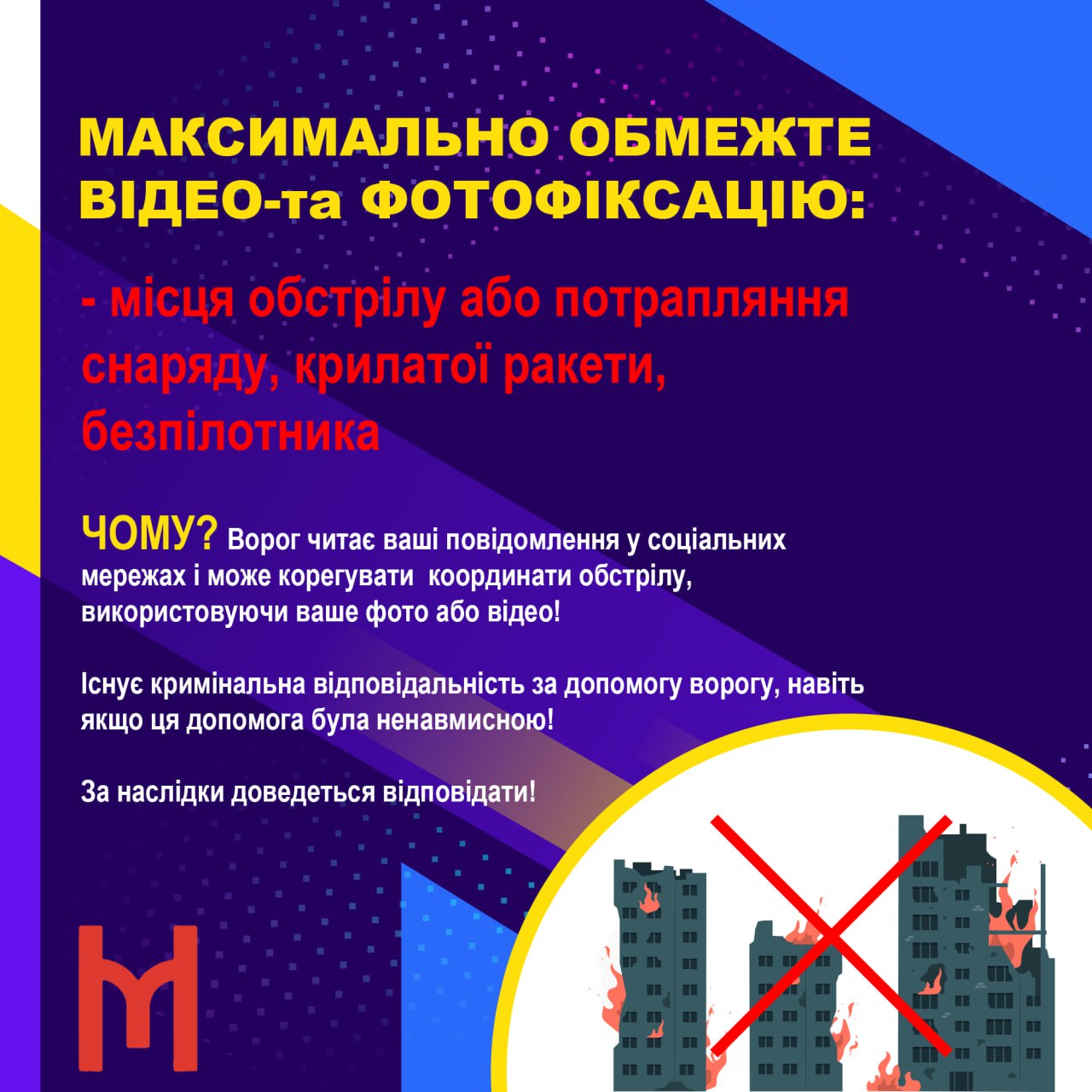 МОЖНА/НЕ МОЖНА Ще раз про фото-та відеозйомку під час воєнного стану