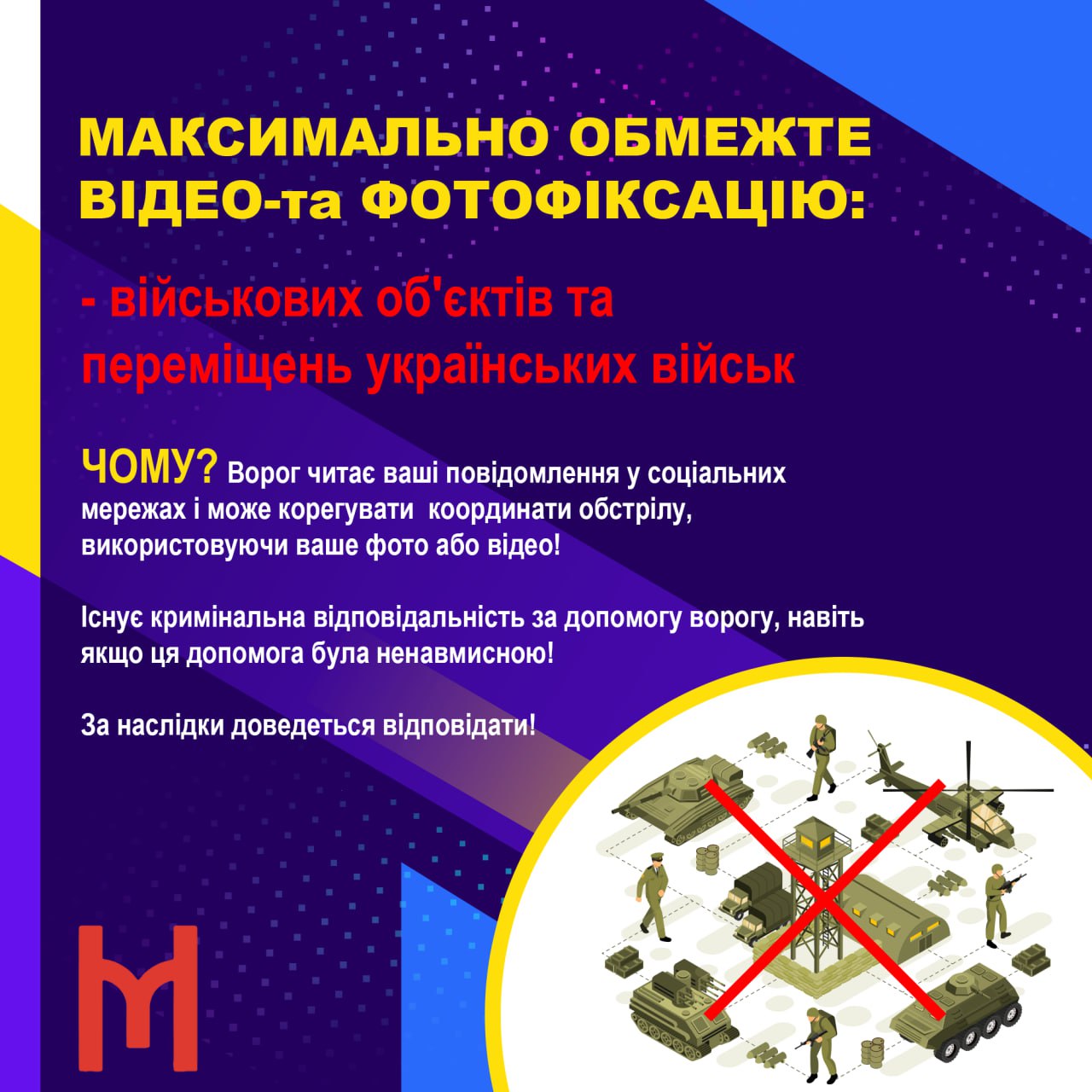 МОЖНА/НЕ МОЖНА Ще раз про фото-та відеозйомку під час воєнного стану