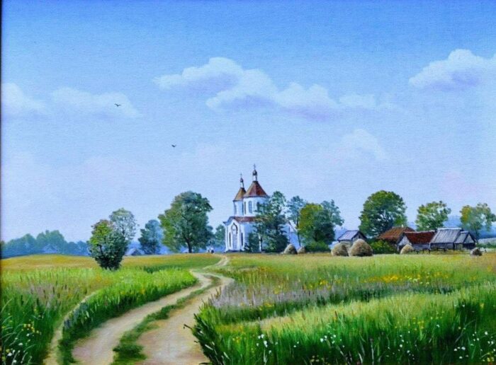Олександр Велігура, художник, який народився і живе в Семенівці, є автором більш ніж ста картин. Він їх не рахує. Дарує. Часто люди купують. На своїх полотнах живописець відображає краєвиди семенівського краю