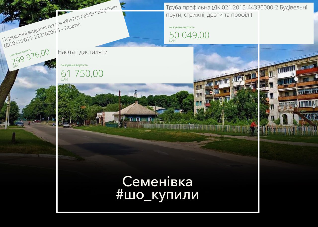#шо_купили, &ldquo;Життя Семенівщини&rdquo; майже на 300 000. Що ще замовляли в грудні 2024-го року в Семенівці?