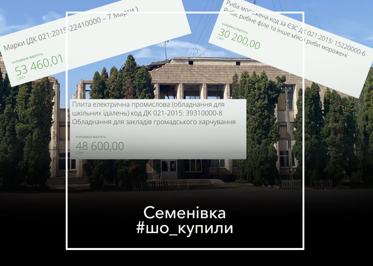 #шо_купили,  1 476 300 гривень на деревину. Що ще замовляли в лютому 2025-го року в Семенівці?