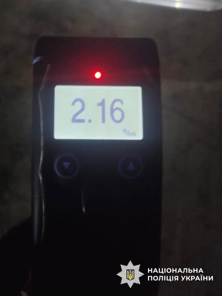Нетверезий водій у Семенівці: понад 2 проміле алкоголю