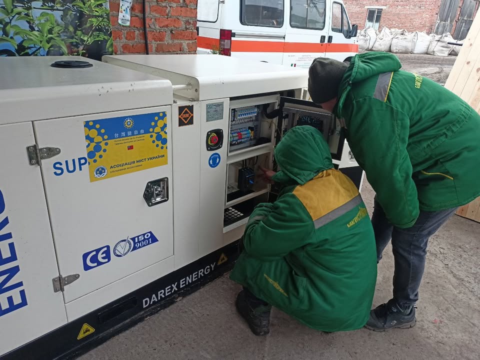 Семенівська громада забезпечена новим дизельним генератором від Тайваню