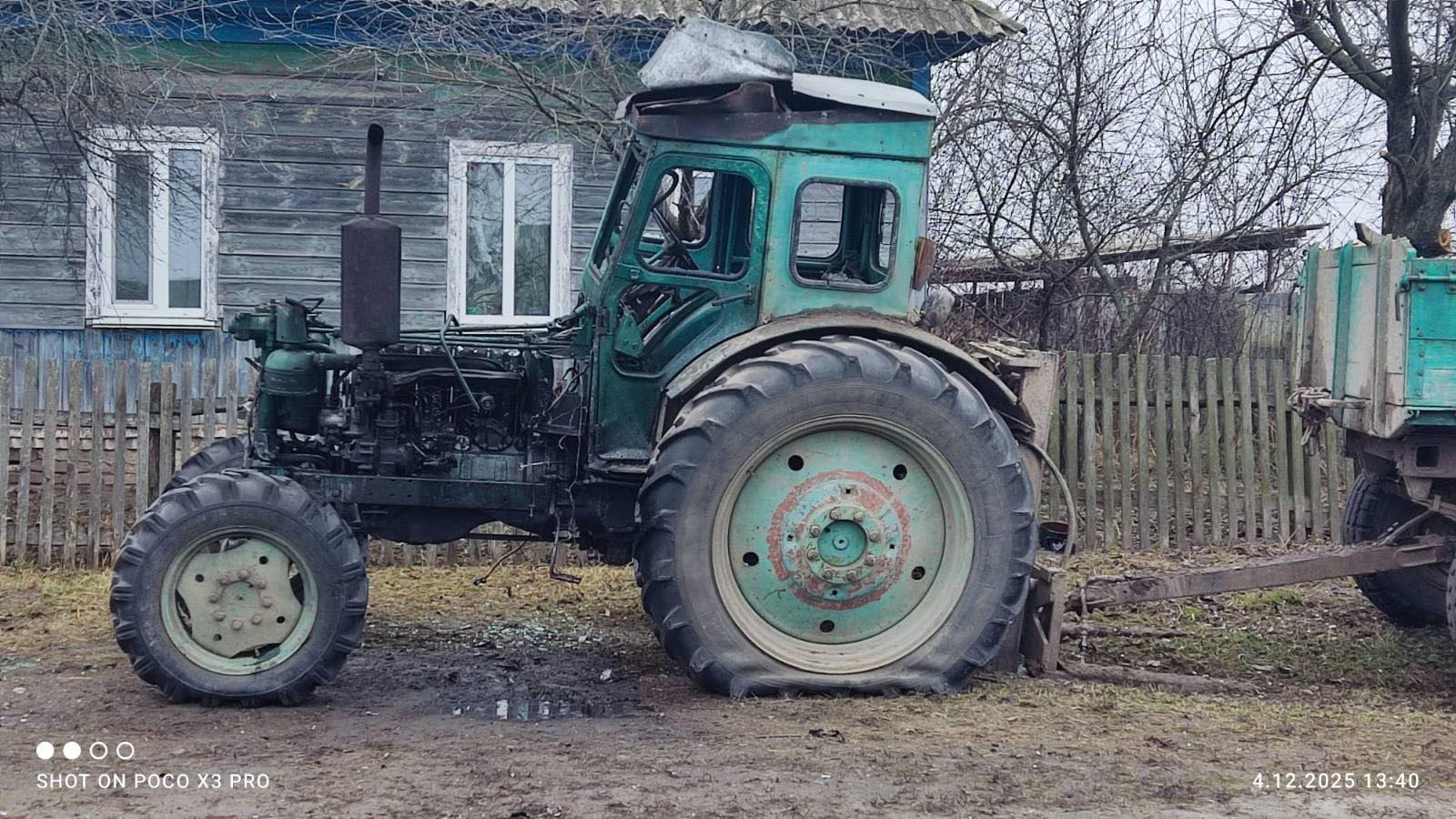 У Семенівській громаді ворожий дрон пошкодив сільгосптехніку